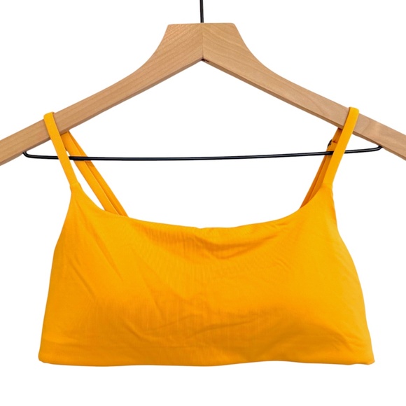 NWOT Athleta Scoop Bikini Top in Abyssinian Yellow Swimsuit - Picture 6 of 6